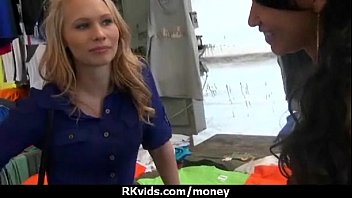 Preview 2 of Granny Strapon Anal - Tight teen fucks a man in front of the camera for cash 1