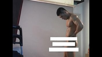 Preview 4 of Russiain Mature - Meili Series - Muscular Jock Hunk Showing His Hot Body ( Behind The Scene )