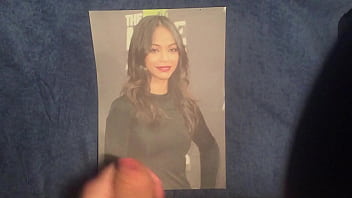 Preview 1 of Nylon Mom Got Boobs - Cumming for Zoe Saldana