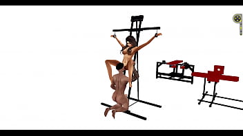 Preview 3 of Porndol - Meuble Machine BDSM 3 pose Mail_ toonslive3@gmail.com