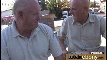Preview 1 of Katy Wix Porn - Busty black babe bubble bath group cocksuck 9
