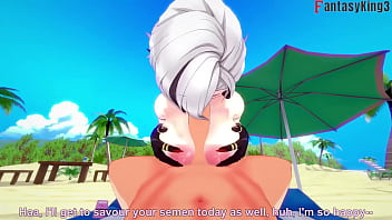 Preview 3 of First Time Teen Virgin Boy Xxx - Arlecchino fucking hard bikini sex on the beach | 3 | Genshin Impact | Watch Full &amp_ FullPOV versions on Sheer &amp_ PTRN: Fantasyking3