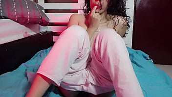 Preview 3 of Fake Tai Ganbang - Colombian is alone in her house and masturbates her pussy in the room until she cums