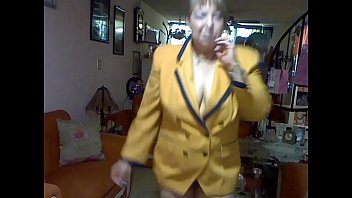Preview 1 of Real Dad Sex - pantyhose mustard coat