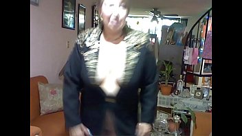 Preview 4 of Cosima Dunkin Casting - pantyhose black and golden coat