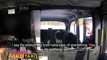 Preview 1 of Giving Size Of Bra - Female Fake Taxi Sexy driver sucks and fucks fare to get even