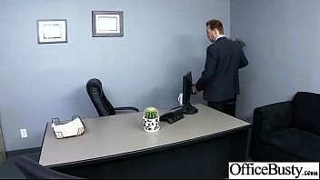 Preview 1 of Gay Male Sm - (britney amber) Big Round Tits Girl Enjoy Sex In Office clip-09