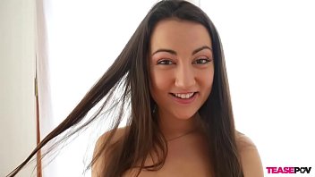 Preview 1 of Sexholiud - Brunette Lily Adams Teasing Her Man&#039_s Cock - CamGirlsHorny.com