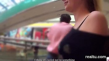 Preview 2 of Teen Sex Caught Masturbating - Gorgeous czech cutie gets seduced in the mall and reamed in pov