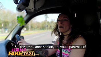 Preview 1 of Weld Nas9 - Female Fake Taxi Cabbie loves paramedics big cock