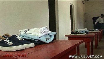 Preview 1 of Nick Girls School - Old freak strips naked several hot prison newbies