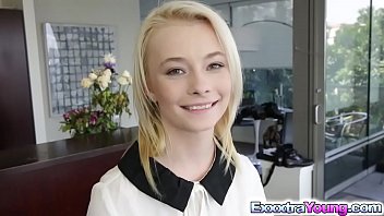 Preview 1 of Nazriya Nazin - Tiny spinner Maddy Rose destroyed by giant dick
