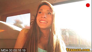Preview 1 of Pagragnat - Tgirl beauty strokes her cock and toys ass