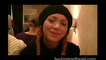 Preview 2 of Edee Masters - Amateur Russian Redhead babe fucked in public toilet