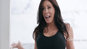 Preview 1 of Oiled Lezbian - Asian Teen Makes MILF Stepmom Try Bikinis Just To Get A Glimpse Of Her Body - Reagan Foxx,  Kimmy Kimm
