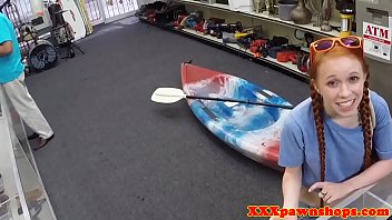 Preview 2 of Suny Leone Xxx Videos 2013 - Redhead pawnshop girl cocksucking before sex