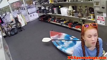 Preview 1 of Suny Leone Xxx Videos 2013 - Redhead pawnshop girl cocksucking before sex