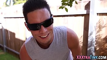 Preview 2 of Licking Vagina Sex - Little teen face sprayed