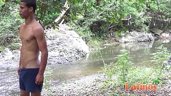 Preview 1 of Chupccas Polleras - Spicy boys having oral foreplay on the rocky bank