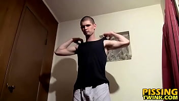 Preview 1 of Ammteur Teen - Freaky butt pirate Nolan plays with his big tool solo