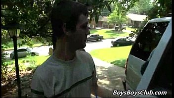 Preview 3 of Kitchen Anna Bell - Blacks On Boys - White Dude Fucked Hard By Gay Black Muscular Guy 03