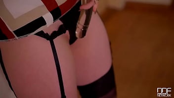 Preview 2 of New Black Girls Big Tit10 - Red Haired Sexpot&#039_s Solo Sizzler - Masturbation&#039_s on her Mind