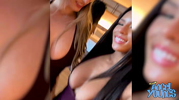 Preview 1 of Homemade Teen Selfies - Classy Butt Fucking Threesome with Angel Youngs,  Autumn Falls,  and Markus Dupree