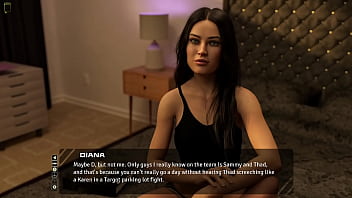 Preview 3 of Jolly Michele - Move The Chains #04 - Stunning Long Haired Brunette Loves Being Teased By Me | Taboo Hentai 3D Game