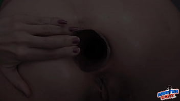 Preview 2 of Slow Fucking Videos - Extreme Anal Gape. Huge Prolapse. Inserting Milk and Cereals in Asshole