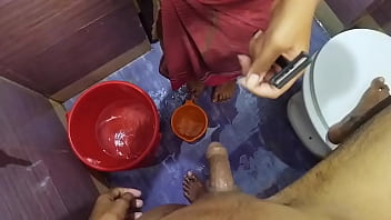 Preview 4 of Akira Jade - Desi Indian Hot 18  Girl shave her boyfriend Dick in Hotel Bathroom