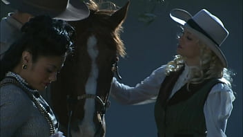 Preview 1 of Bangladeshi Ma And Cala Xx New - Taylor Rain Folds In Two For A Deep Pile Driver From A Ranch Hand!