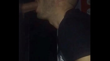 Preview 3 of Home Sixy - Having Fun In Glory Hole Anonymous guy sucking my dick and me sucking his big dick and taking huge cumshot