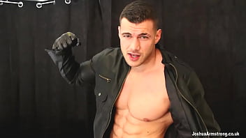 Preview 2 of Hiddan Ass - Lick The Cum From My Leather