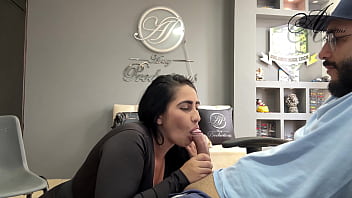 Preview 3 of Handicap Creampie - My manager makes me sign contracts and I want to suck cock