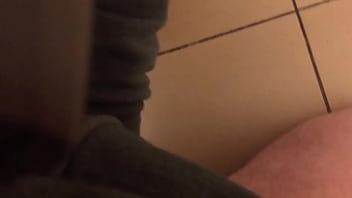 Preview 1 of Naguhty Amirica - Getting JO&#039_ed in a public mall restroom