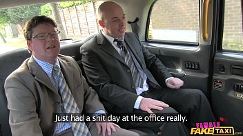 Preview 1 of Mmf Wife Share - Female Fake Taxi Salesmen have an unforgettable ride