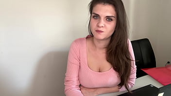 Preview 3 of Cuckold Swinger - Stepmother cumming in condom while Stepson watching in office