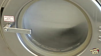 Preview 1 of Forced Fucking Shocking Video - Britney Stevens doesnt know hot to use a waching machine but knows how to fuck