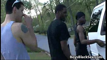 Preview 3 of Wild On Porn - Blacks On Boys - Gay Hardcore Interracial Bareback Sex Video 19
