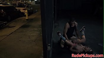 Preview 4 of Lesho Scat Porn - Stranded babe hardfucked in sexy glasses
