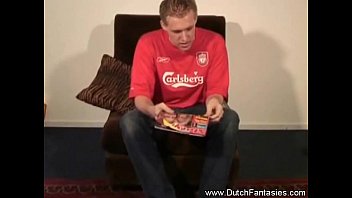 Preview 1 of Cute Twink Boy Sex - Skinny Dude Fucks Chubby Dutch Babe