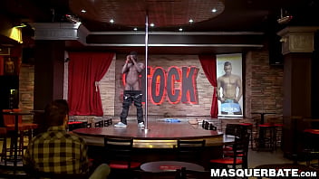 Preview 2 of Hijab Poran Vidoes - Mature dude sucks black male strippers cock after dancing