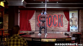 Preview 1 of Hijab Poran Vidoes - Mature dude sucks black male strippers cock after dancing