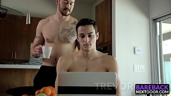 Preview 1 of Hot Son Love Mom - Horny boyfriends Mark Long and Trevor Jones doing bareback