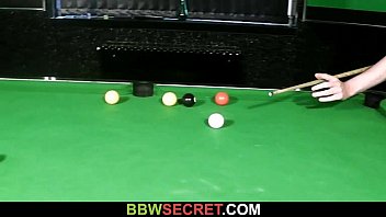 Preview 1 of Str Sissy - Her BF screws fat bitch on the pool table