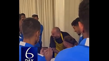 Preview 2 of Rub Telephon - FOOTBALL (SOCCER) PLAYER GETS A CAKE IN HIS FACE