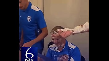 Preview 3 of Rub Telephon - FOOTBALL (SOCCER) PLAYER GETS A CAKE IN HIS FACE