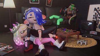 Preview 1 of Julia Ann Live Gonzo - Shiver and Pearl&#039_s Fresh Intense Sex (Splatoon 3 hentai)