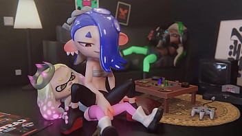 Preview 4 of Julia Ann Live Gonzo - Shiver and Pearl&#039_s Fresh Intense Sex (Splatoon 3 hentai)