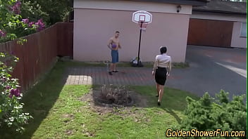 Preview 1 of Tabata Tajali - Jizzed ho goldenshowers